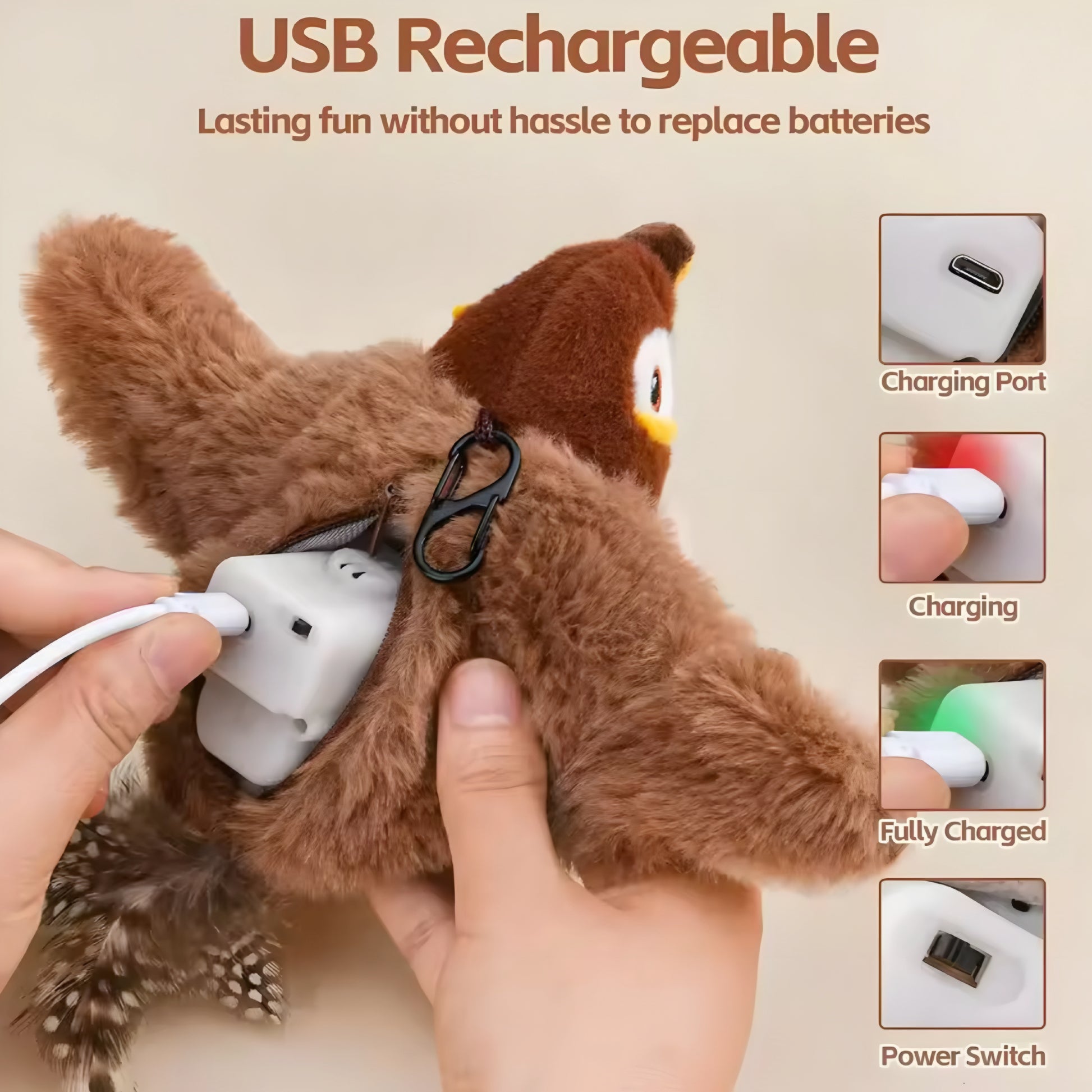 BirdiePlay – El Juguete para Mascotas que Parece Vivo