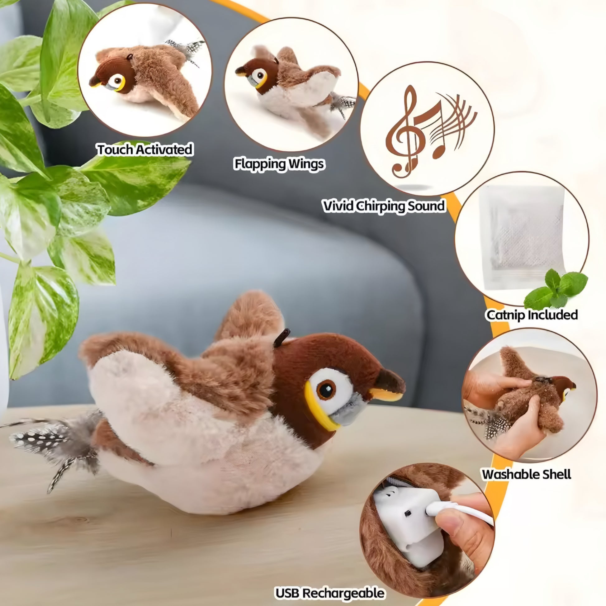 BirdiePlay – El Juguete para Mascotas que Parece Vivo