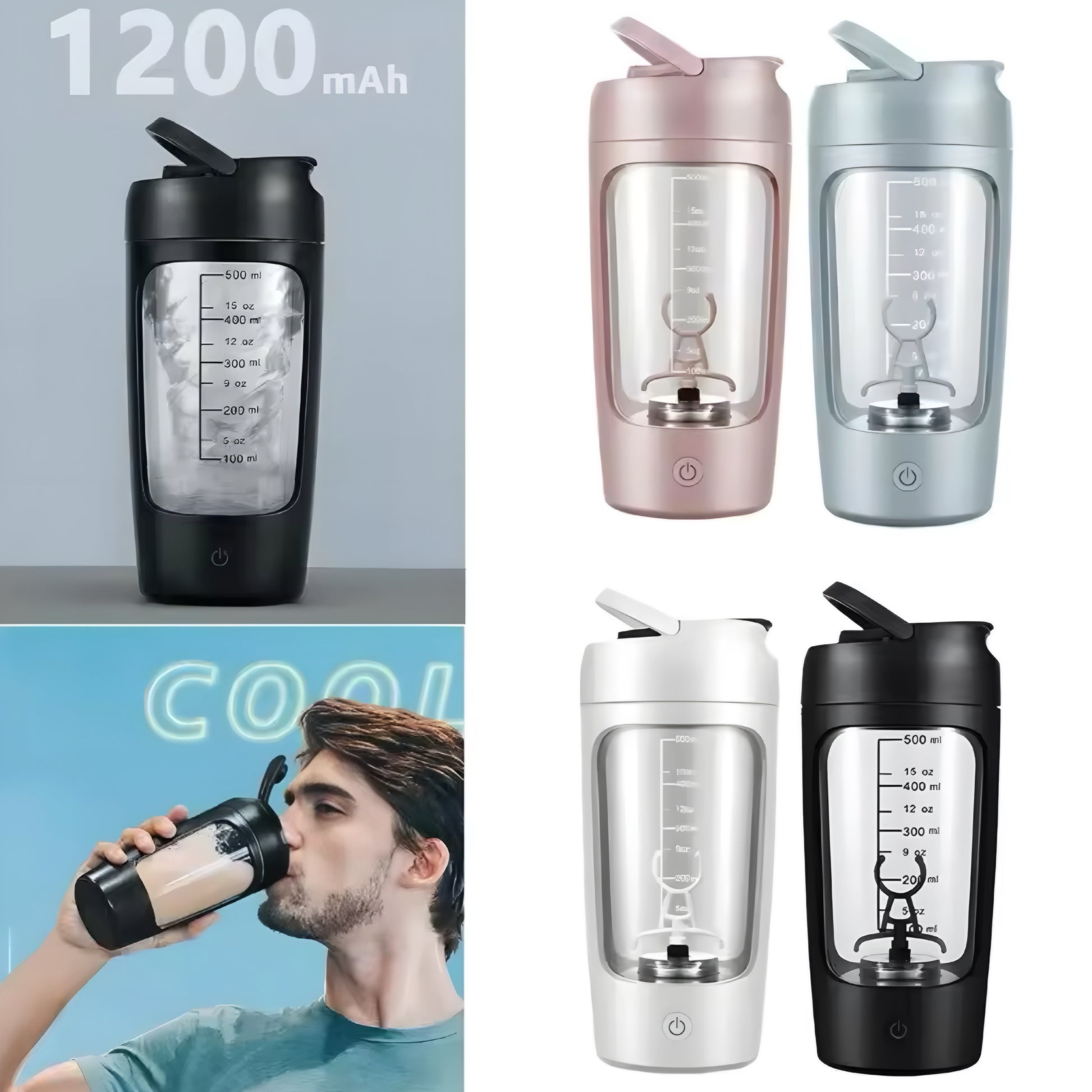 Batidora Automática 650ML – Mezclas Perfectas en Segundos