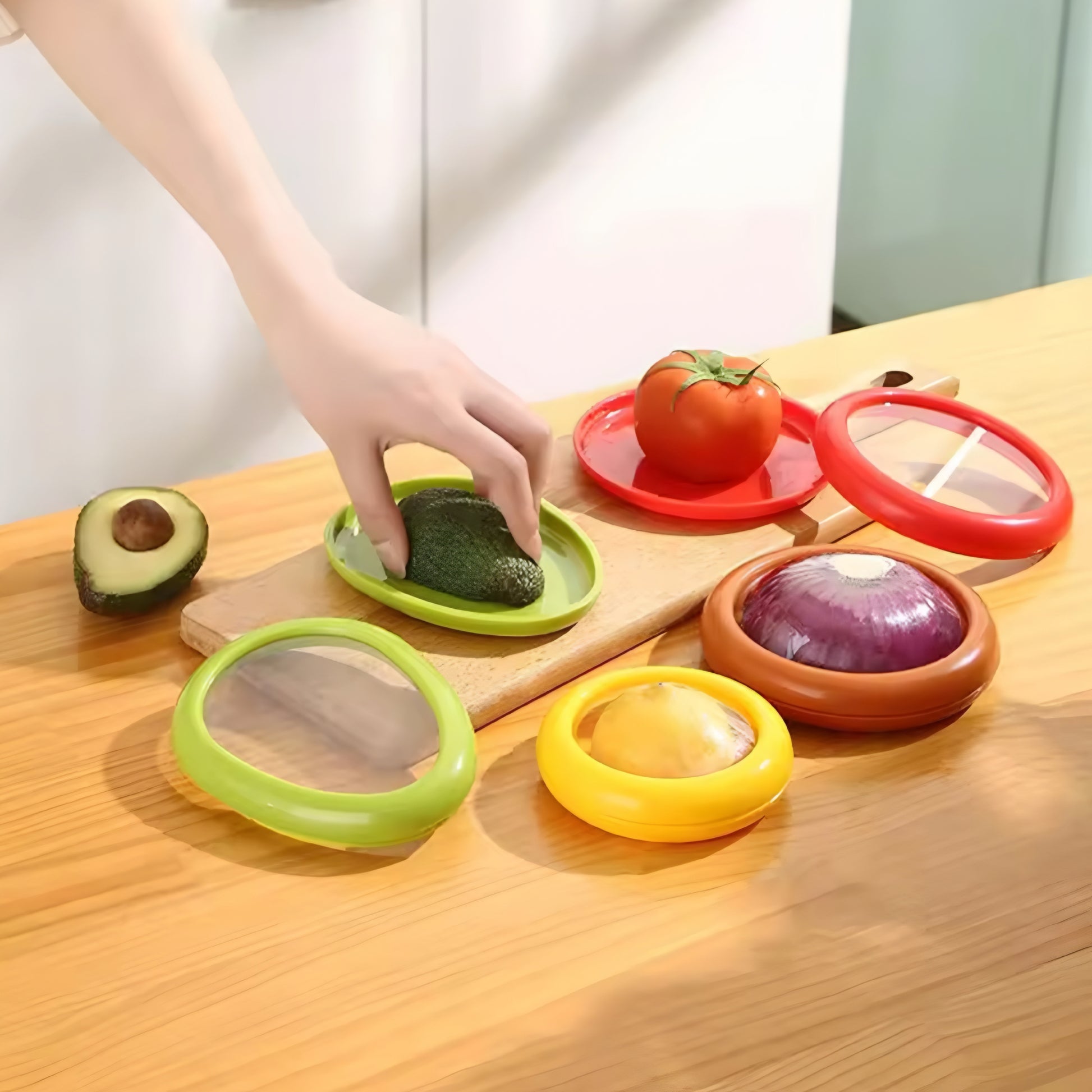 Contenedor Elástico para Frutas y Verduras – Frescura que se Estira