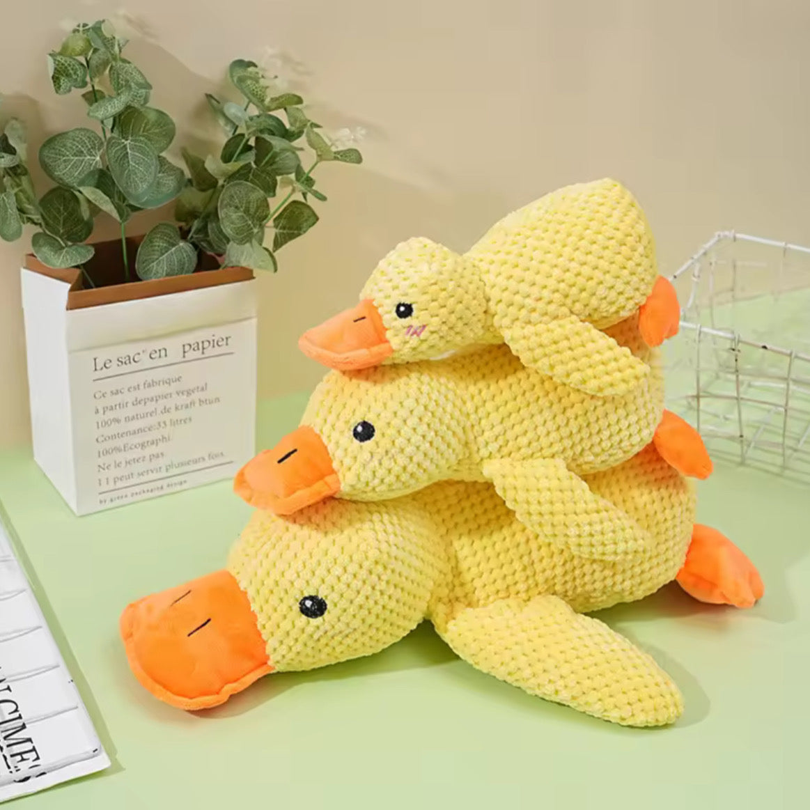 Juguete para Perros – Pato de Peluche con Estimulación Mental