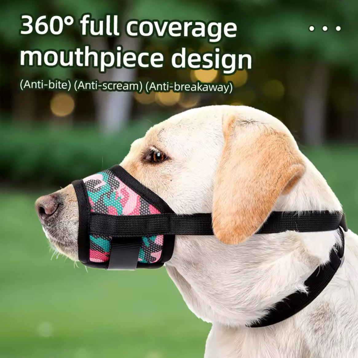MeshGuard – Bozal Transpirable y Seguro para Perros