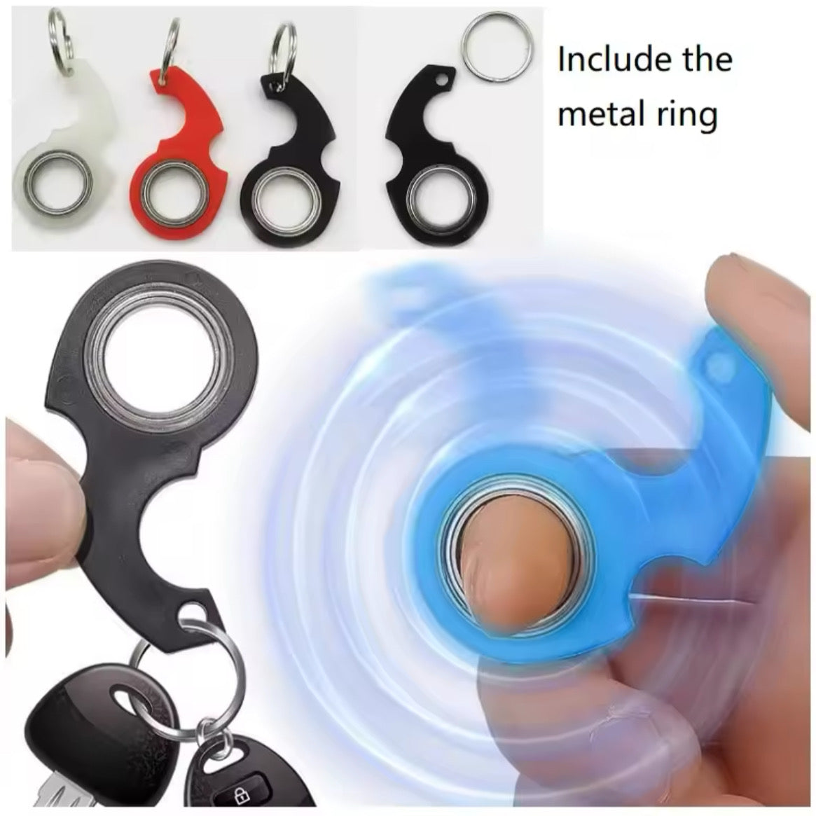 Llavero Fidget Spinner – Gira donde quieras, cuando quieras