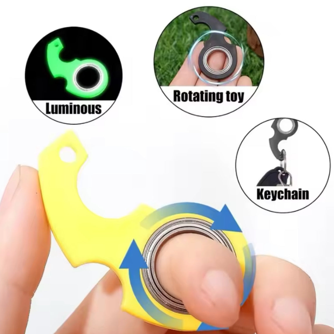 Llavero Fidget Spinner – Gira donde quieras, cuando quieras